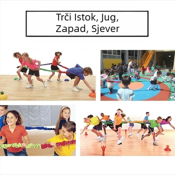 Jugoistočni sjeverozapadni prsten za trčanje elastično uže duginih boja vanjski timski sportovi vrtić oprema za trening tjelesne kondicije