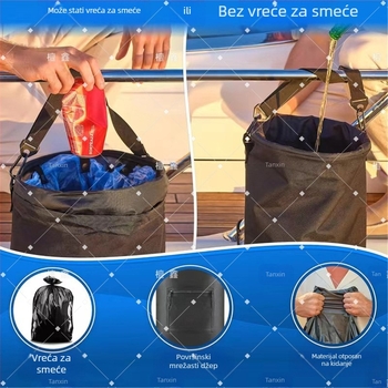 Vreće za smeće za jahte preko granice, vreće za smeće za jedrilice za višekratnu upotrebu, vanjske ekološki prihvatljive zgusnute vreće za pohranu konzervirane vode