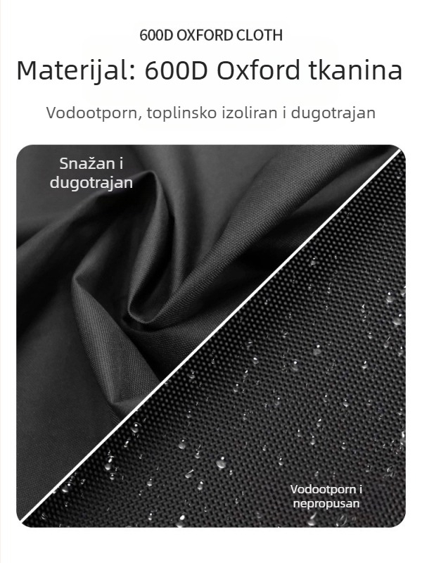 Tenda za kajak, jahtu, brod za razgledavanje, ribarski brod, nadstrešnica za jurišni brod, sklopiva, prijenosna navlaka za kišu od 600D Oxford tkanine