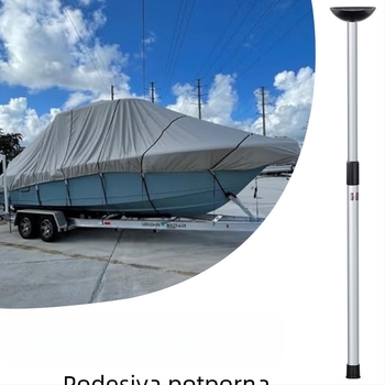 Vanjski teleskopski stup, potporanj za pontonski čamac, potporanj za ceradu, potporanj za pokrov glisera, podesivi aluminijski potporanj nadstrešnice