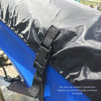 Dropshipping Oxfordska tkanina za kajak s posrebrenim premazom, vodootporna i prašinootporna navlaka za kajak za unutarnju i vanjsku upotrebu, prekogranična