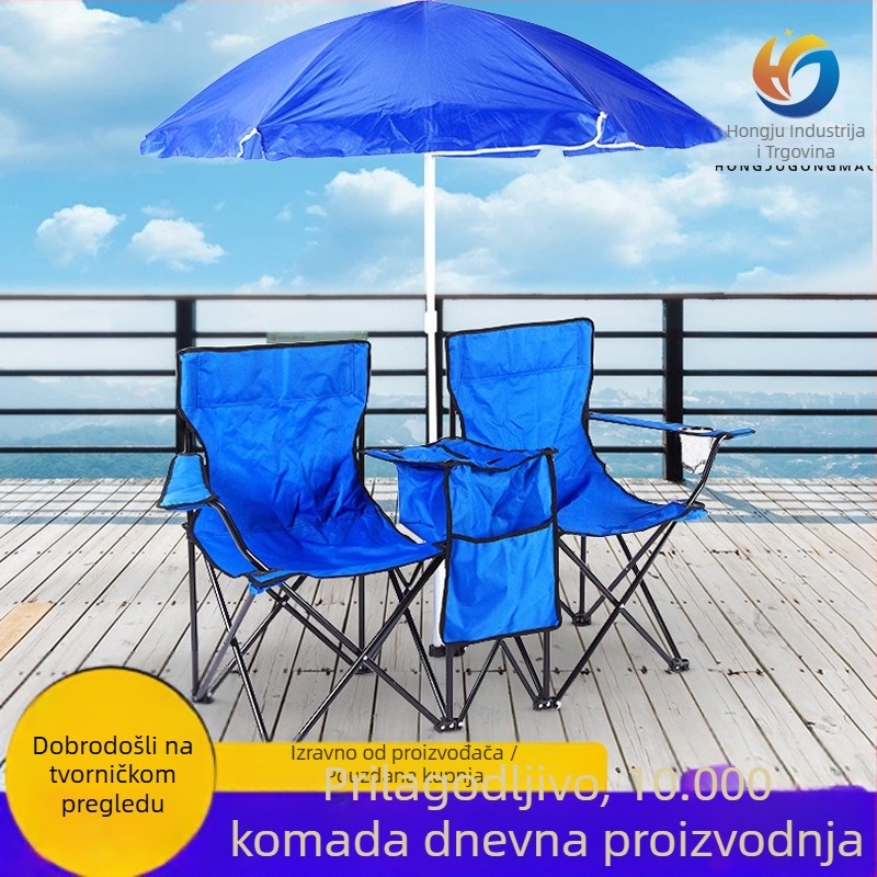 Vanjska stolica za plažu s hladom, vreća za led, dvostruka stolica, prijenosna kamperska stolica, sklopiva stolica, tvornica veleprodaje po mjeri
