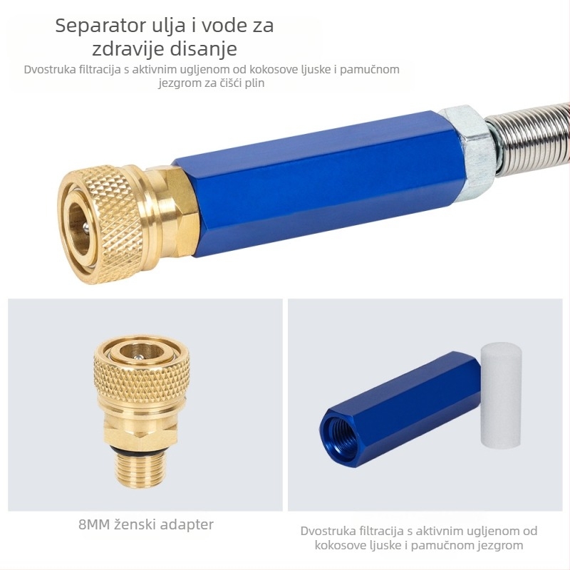 DIDEEP visokotlačna pumpa od nehrđajućeg čelika 30MPA 4500psi 40MPA 6000psi trostupanjska ručna