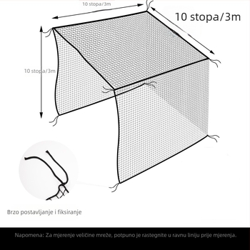 3m mreža za golf, zasebna mreža za unutarnju i vanjsku upotrebu, mreža za vježbanje golfa, zamjenska mreža