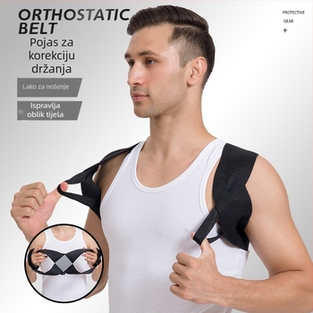Otvoreni remen za ramena i leđa, korektor grbavih leđa, potisak za odrasle u leđem, pojas za trening leđa, otvorena ramena, pomoćni korekcijski pojas za ravna leđa