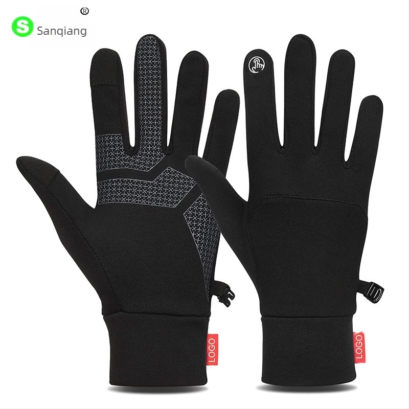 Nove rukavice za jahanje na otvorenom za jesen i zimu, muške i ženske, tople, otporne na dodir, zadebljane, hladnootporne, otporne na vjetar, sportske skijaške rukavice