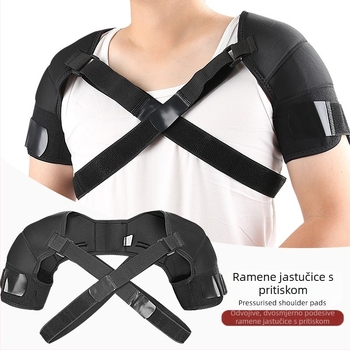 Uklonjivi dvosmjerno podesivi prozračni sportski jastučić za ramena pod tlakom, dvostruki remen za ramena, križni remen za ramena, dvostruka zaštitna torbica za leđa