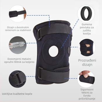Amazon Plus Size Sports Koljena Štitnici Remen Kompresijski Silikonski Opružni Podesivi Planinarski Koljena Štitnici Patela Zaštitna Navlaka