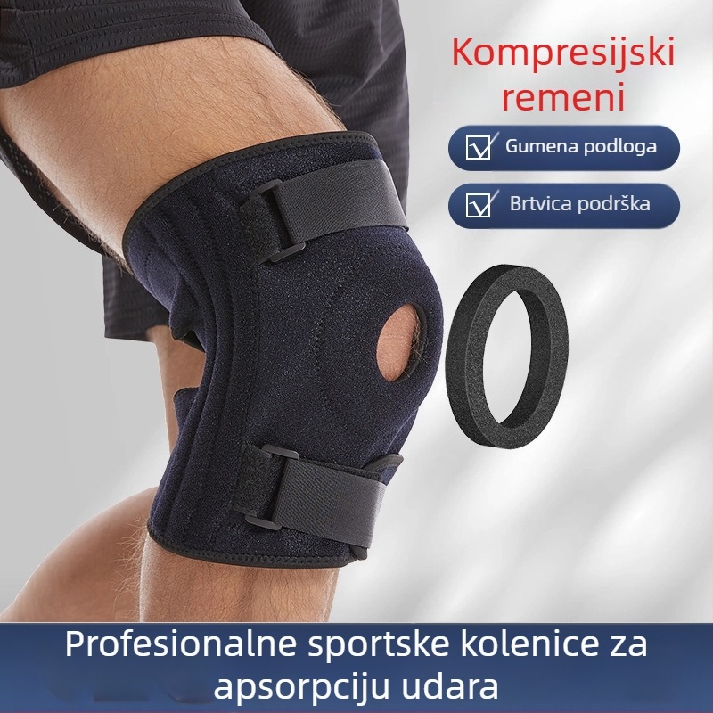 Amazon Plus Size Sports Koljena Štitnici Remen Kompresijski Silikonski Opružni Podesivi Planinarski Koljena Štitnici Patela Zaštitna Navlaka