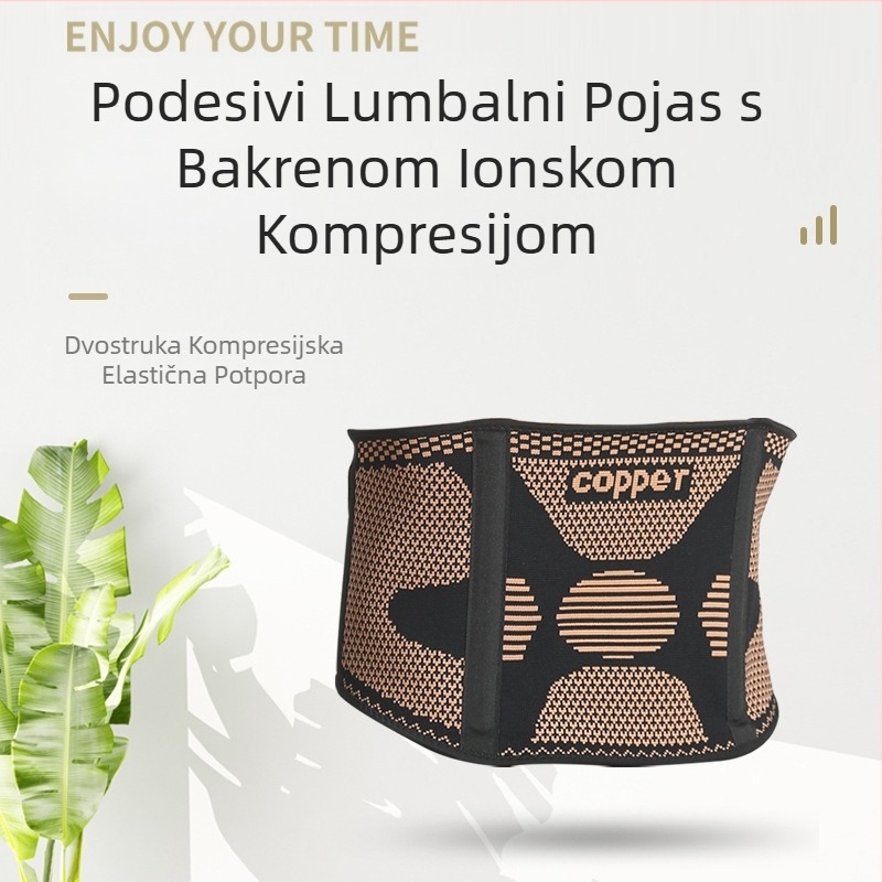 Pojas za struk, dizanje utega, zaštita za struk, fiksna zaštita bez kompresije, rukav za struk, mrtvo dizanje, duboka potpora, pleteni čučanj, sport, bakrena vlakna