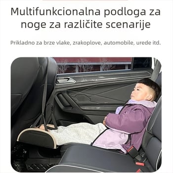 Oslonac za noge na stražnjem sjedalu automobila, dijete, odrasla osoba, odmor na duge relacije, pedala, putovanje, autonomni automobil, poslovni odmor, artefakt