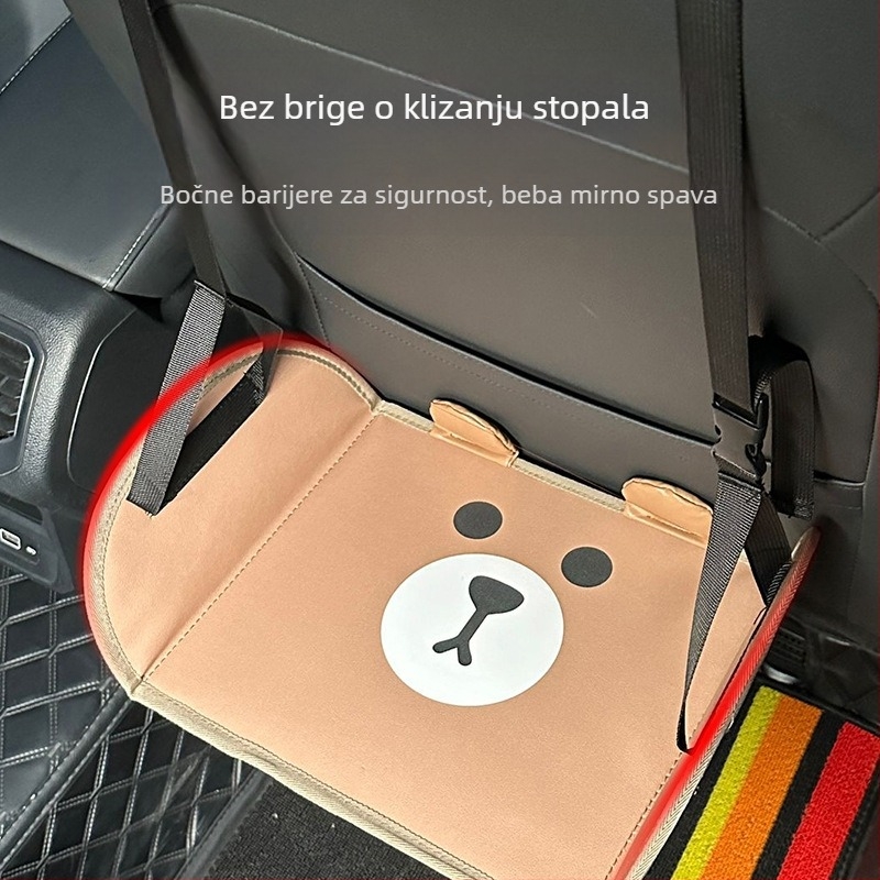 Oslonac za noge na stražnjem sjedalu automobila, dijete, odrasla osoba, odmor na duge relacije, pedala, putovanje, autonomni automobil, poslovni odmor, artefakt