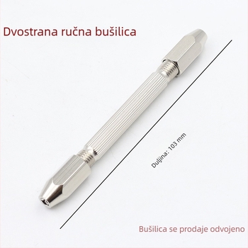 Ručna bušilica s dvije glave, ručna bušilica od oraha, Amber model, maslinasta jezgra, razvrtač, ručna spiralna bušilica