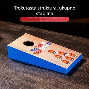 Drvena igra bacanja vreća s pijeskom, sportska igra, igračka za bacanje vreća s pijeskom, set ploča za stolnu igru s vrećama pijeska s čašom za vino