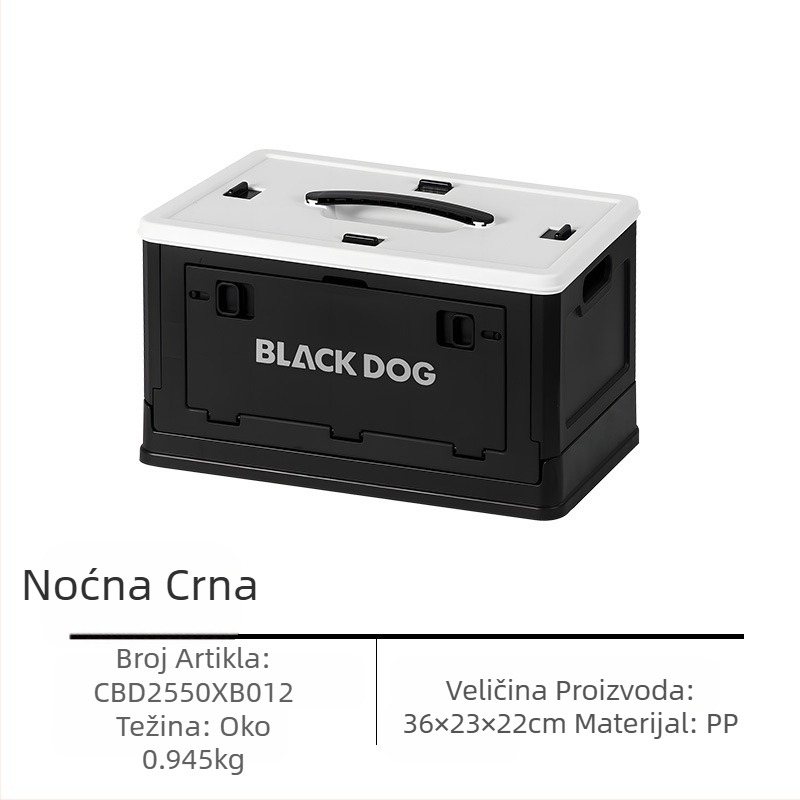Blackdog Vanjska oprema za kampiranje velikog kapaciteta Dnevna prijenosna sklopiva kutija za pohranu grickalica
