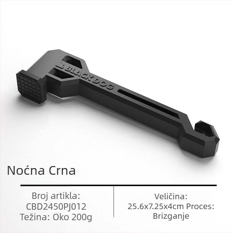 BLACKDOG Black Dog Vanjski višenamjenski alati Kamperski šator Sky Nail Hammer Oprema za preživljavanje Hammer