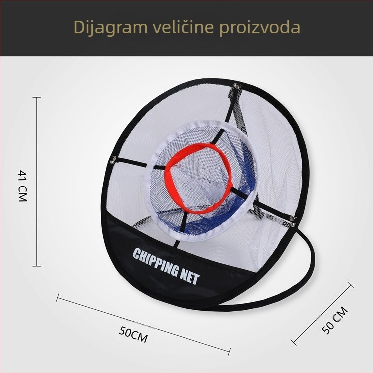 Prekogranična vruća mreža za golf s tri sloja za rezanje šipki, prijenosna sklopiva mreža za vježbanje, mreža za vježbanje šipki za golf