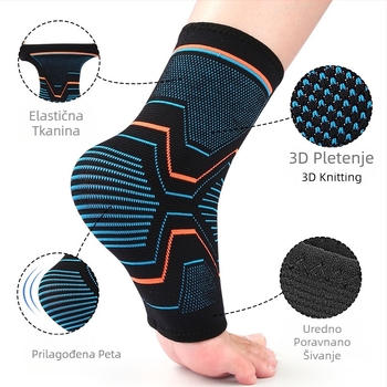 Vanjski rukav za zaštitu gležnja pod pritiskom, planinarenje, fitness, gležanj, fiksni elastični, spori udar, spori pritisak, sportska zaštita gležnja pod pritiskom