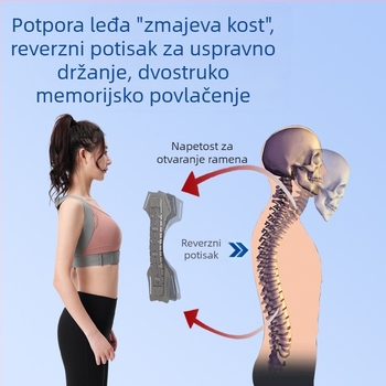 Prekogranični novi pojas za korekciju grbavog položaja za odrasle i muškarce, držanje protiv sjedenja, pojas za korekciju držanja za otvaranje prsa i ramena, korektor leđa