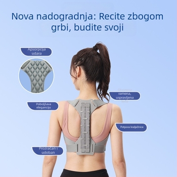 Prekogranični novi pojas za korekciju grbavog položaja za odrasle i muškarce, držanje protiv sjedenja, pojas za korekciju držanja za otvaranje prsa i ramena, korektor leđa