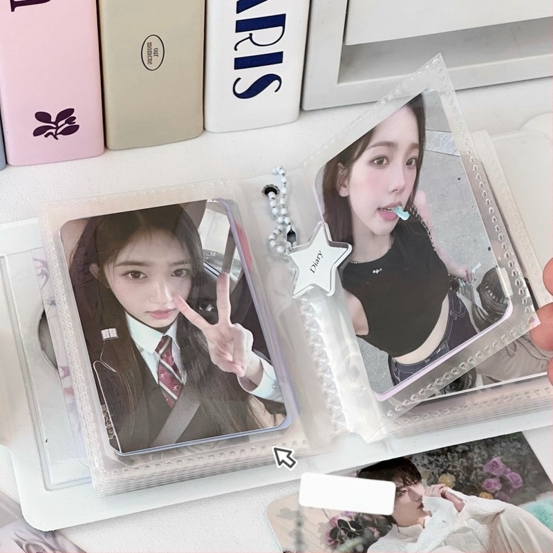 Ins Little Red Riding Book Isti stil Love Bow Single Palace Card Book 3-inčni album za pohranu kartica Faroff Star Chasing