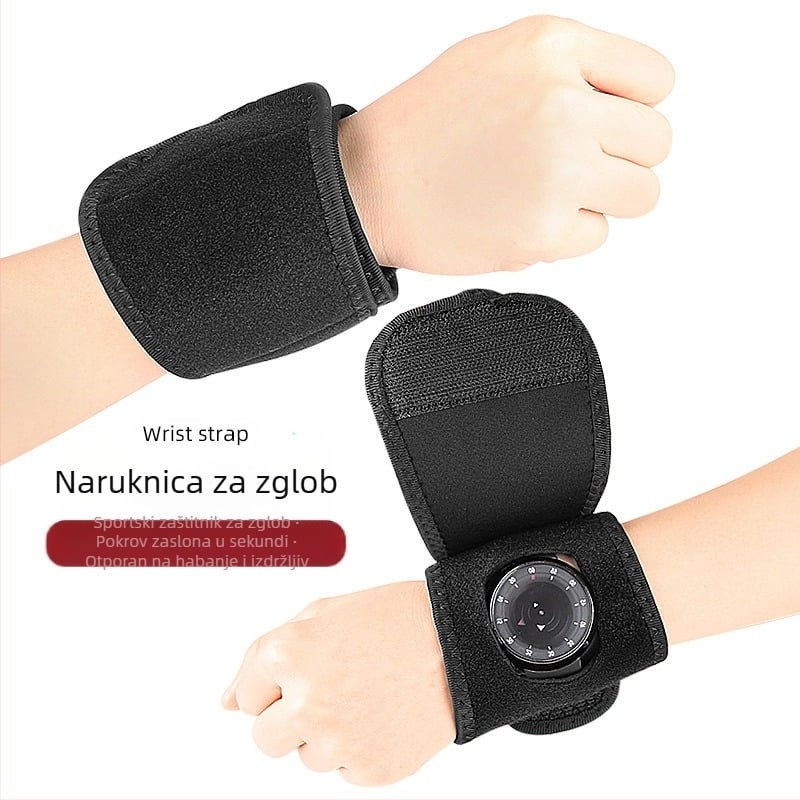 Zaštitni remen za biciklistički sat na otvorenom, poklopac za ekran sata, otpornost na ogrebotine, apsorpcija udaraca, ublažavanje pritiska, prozračni elastični remen