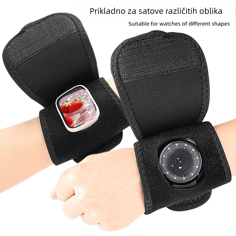 Zaštitni remen za biciklistički sat na otvorenom, poklopac za ekran sata, otpornost na ogrebotine, apsorpcija udaraca, ublažavanje pritiska, prozračni elastični remen