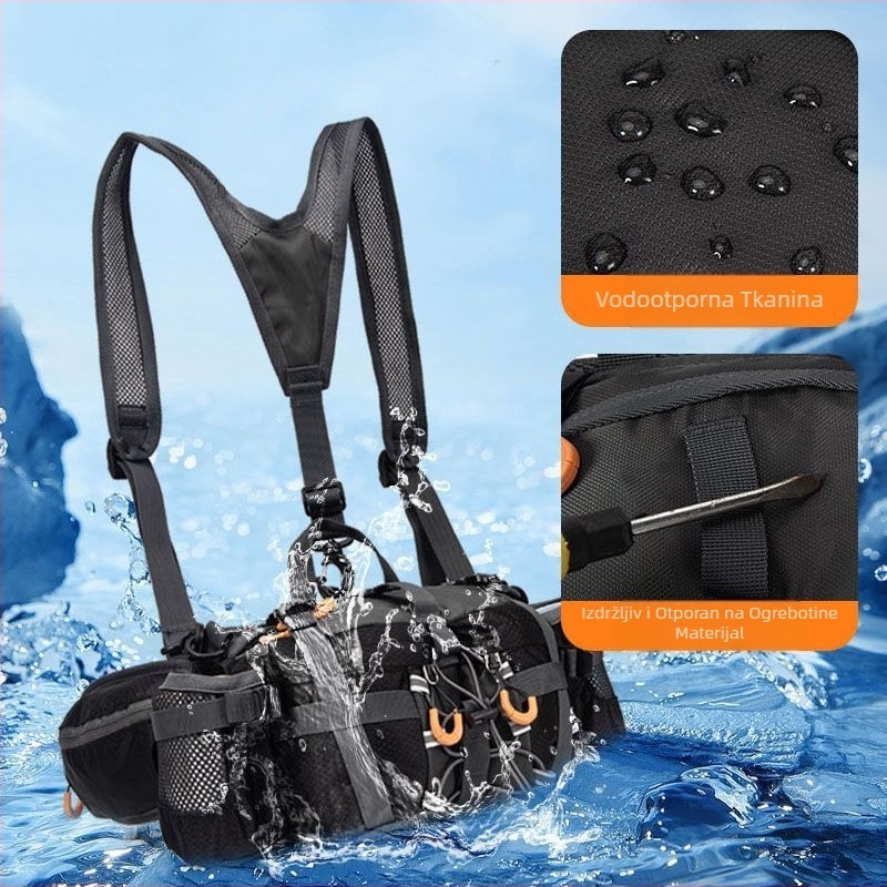 G2C [Višeslojna pregrada] Nova torba za planinarenje preko ramena, ultra tanka, izdržljiva, vodootporna i višenamjenska za kampiranje