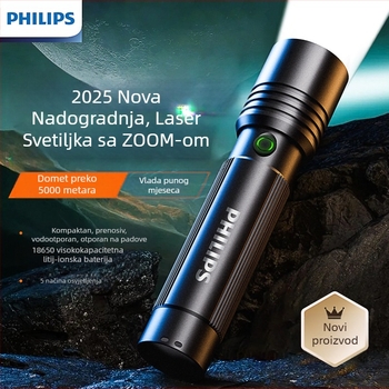 Philips svjetiljka Zoom Super Bright Type-C punjenje za kućanstvo, mala vanjska svjetiljka za kampiranje, hitne slučajeve SFL2146