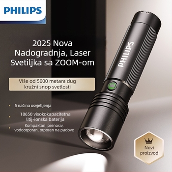 Philips svjetiljka Zoom Super Bright Type-C punjenje za kućanstvo, mala vanjska svjetiljka za kampiranje, hitne slučajeve SFL2146