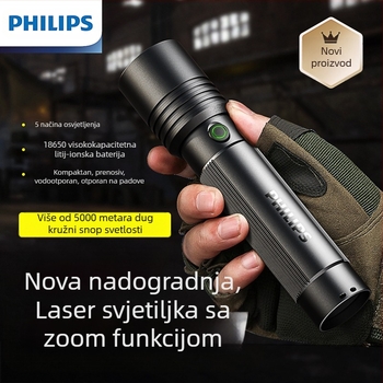 Philips svjetiljka Zoom Super Bright Type-C punjenje za kućanstvo, mala vanjska svjetiljka za kampiranje, hitne slučajeve SFL2146