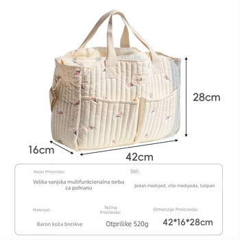 Nova torba za mame, velikog kapaciteta za bebe, torba za pohranu pelena, višenamjenska, crossbody
