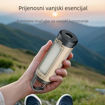 Vanjsko kampersko svjetlo, punjivo sklopivo svjetlo za šator, svjetiljka za hitne slučajeve, prijenosno kampersko svjetlo, ambijentalno svjetlo