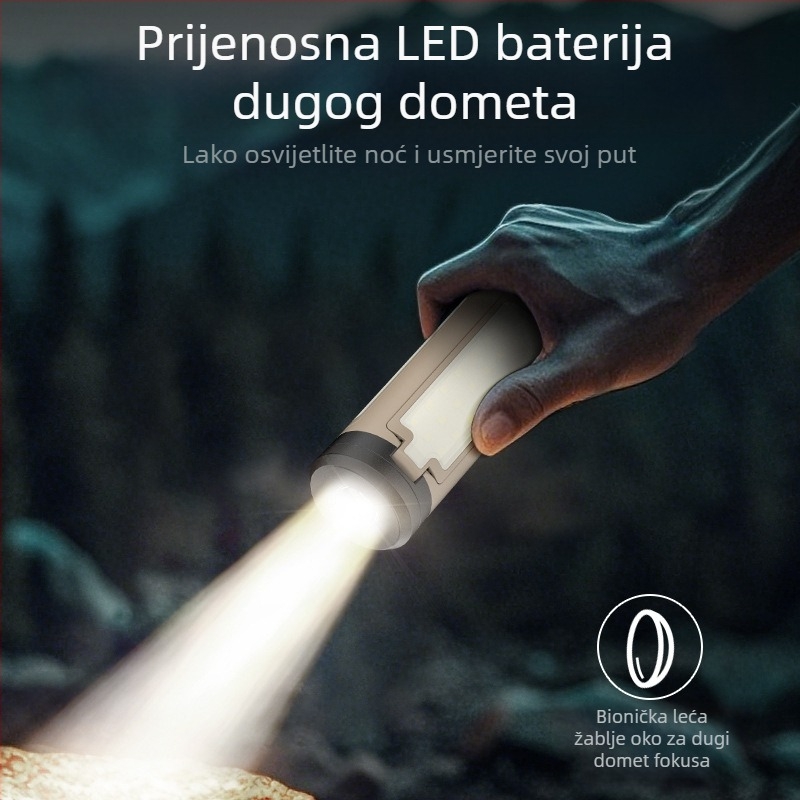 Vanjsko kampersko svjetlo, punjivo sklopivo svjetlo za šator, svjetiljka za hitne slučajeve, prijenosno kampersko svjetlo, ambijentalno svjetlo
