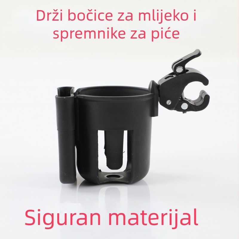 Držač za bočicu za dječja kolica, pribor za dječja kolica, držač za bocu s vodom s brzim otpuštanjem za bicikl, držač za čaše s vodom