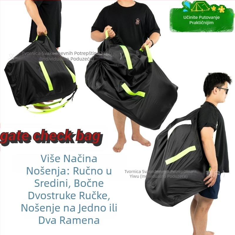 Cross-Border Supply dječja sjedalica torba za pohranu, putna vreća za prašinu za kolica, 420D Oxford tkanina vodootporna torba može se nositi na leđima