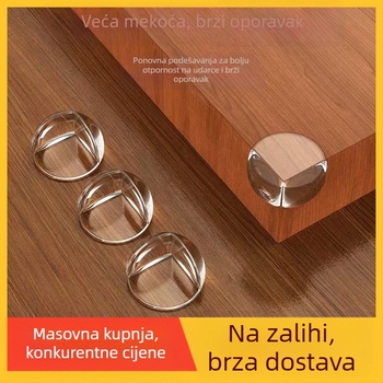 Zaštita od sudara za dječje staklene kutove, silikonski kutak stola protiv sudara, prozirni prozor protiv sudara, unutarnji prozor, kutak protiv sudara