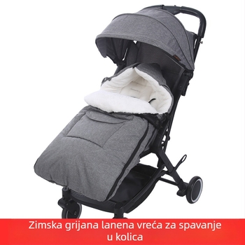 Vreća za spavanje za bebe, zadebljana deka protiv udaraca za novorođenče, topla, hladnootporna, jesenska i zimska deka za kosu