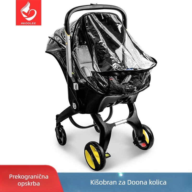 Doona navlaka za kišu za dječja kolica, posebna oprema, košara, sigurnosna sjedalica, univerzalna platnena navlaka, navlaka za kišu, košara, navlaka za kišu