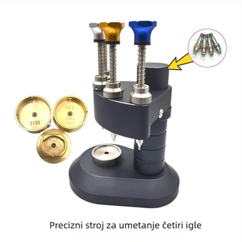 Alat za precizno iglanje s četiri igle, alat za mjerenje brzine, stroj za iglanje s 4 igle (s 3 držača mehanizma i 8 igala)