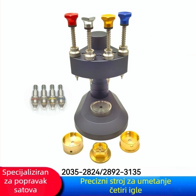Alat za precizno iglanje s četiri igle, alat za mjerenje brzine, stroj za iglanje s 4 igle (s 3 držača mehanizma i 8 igala)
