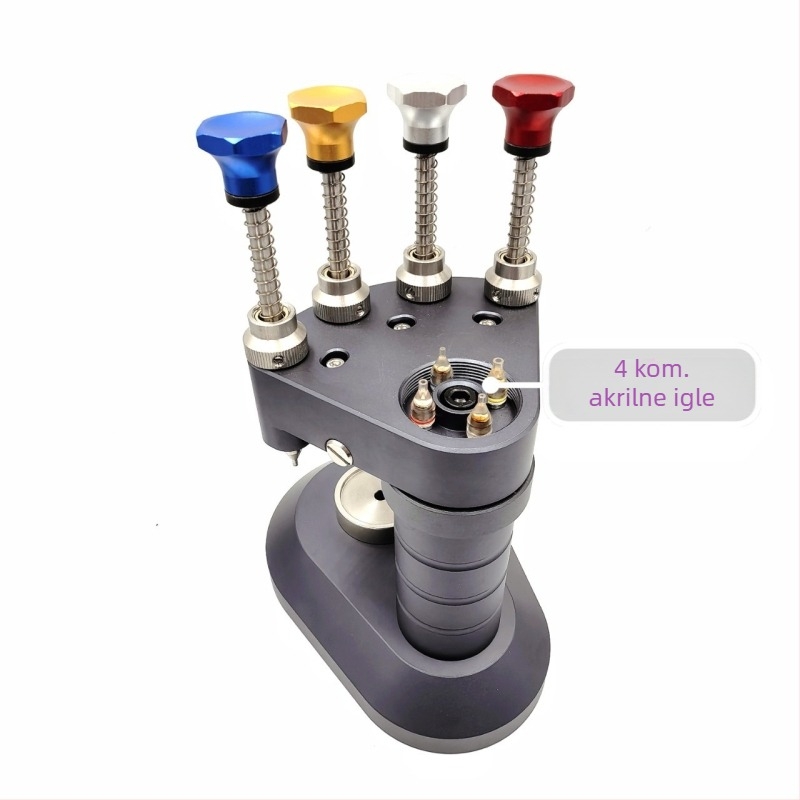 Alat za precizno iglanje s četiri igle, alat za mjerenje brzine, stroj za iglanje s 4 igle (s 3 držača mehanizma i 8 igala)