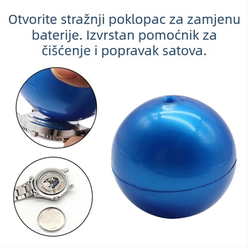 Gumena kuglica za otvaranje satova, alat za popravak satova, rotirajući stražnji poklopac, otvarač satova, gumena kuglica, bešavni poklopac za sat