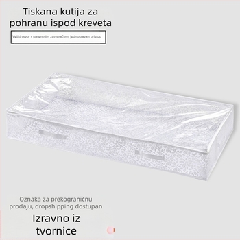 Prekogranična kutija za pohranu dna kreveta, reljefna reljefna ravna torba za organizaciju odjeće, ladica, kućanski ormar, tkanina za pohranu odjeće
