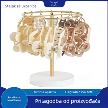 Metalni stalak za kopče za kosu, stalak za pohranu, stalak za djevojčice, kopče za kosu, stalak za kopče za šape, pribor za kosu, pohrana u sobi, ukras za stol