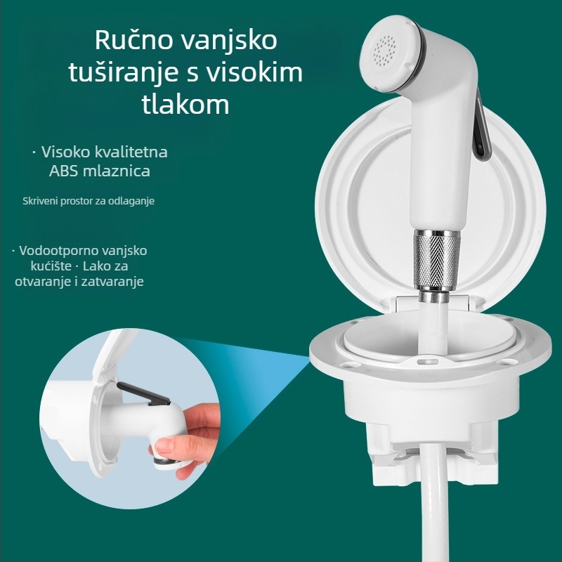 Mini mlaznica za tuš Yacht, štedljiva tuš kabina pod pritiskom, modificirani vanjski pribor, ABS mlaznica
