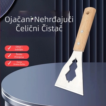 Nehrđajući čelik lopata za čišćenje, strugalica za cement, alat za zidnu kožu, ukras, teška drvena ručka, mala lopata