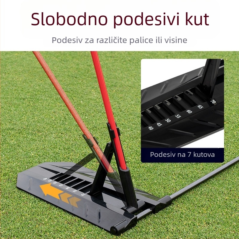 PGM Golf Swing Plane uređaj za trening, šipka za podešavanje kuta, korektor držanja, pokazivač smjera, pomoćna oprema