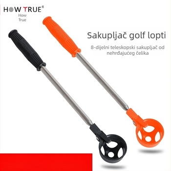 Golf antenski stup od 8 dijelova od nehrđajućeg čelika, hvatač loptica za golf, hvatač loptica za golf, pribor za golf