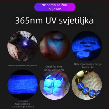 Snažna ljubičasta svjetiljka 20w veleprodaja UV crni zrcalni nakit fluorescencija protiv krivotvorenja detekcija 365nm ljubičasto svjetlo na zalihi